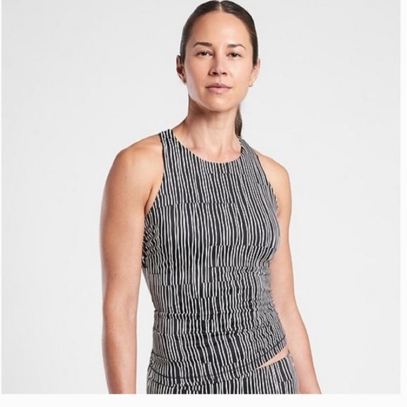 Athleta Other - Athleta Maldives Printed Tankini Top Black White Cove 38 D/DD 38 D DD NEW #65773